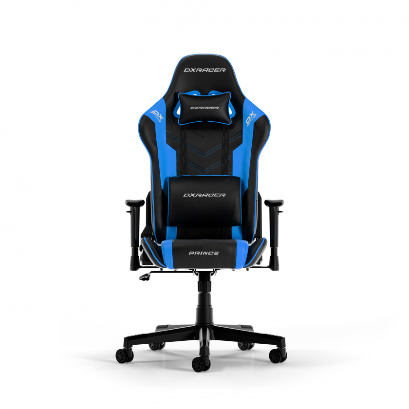 DXRacer PRINCE L Svart & Blå PVC Läder