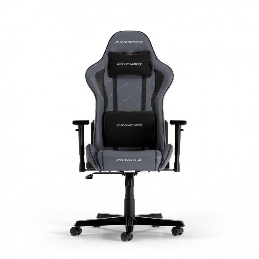 DXRacer FORMULA L Grå & Svart PVC Läder