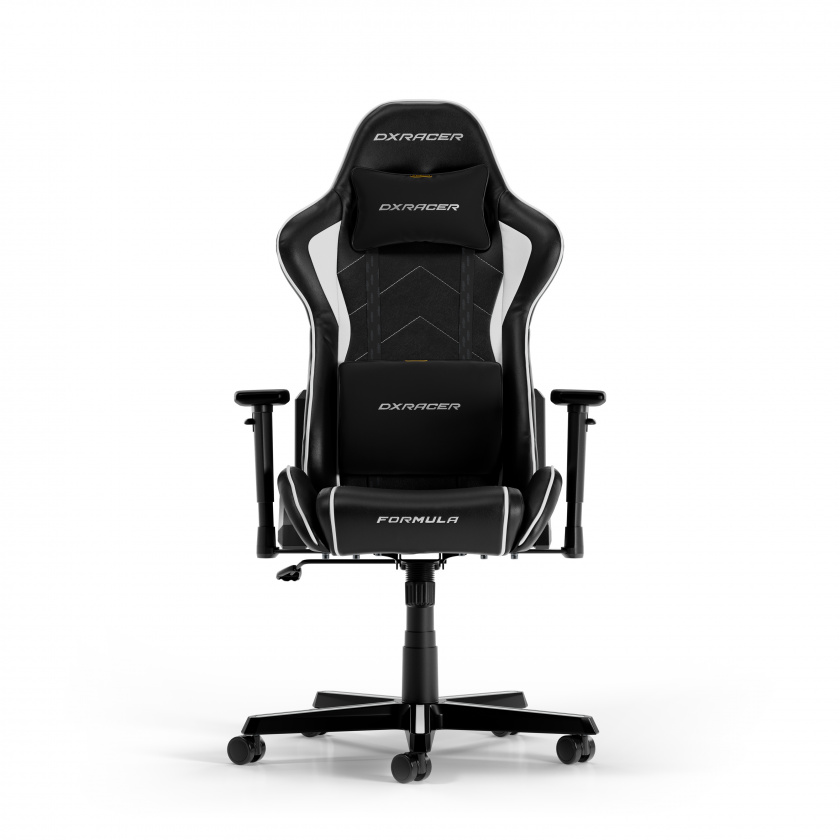 DXRacer FORMULA L Svart & Vit PVC Läder